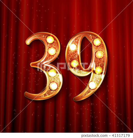 39 years anniversary celebration logotype 41317179