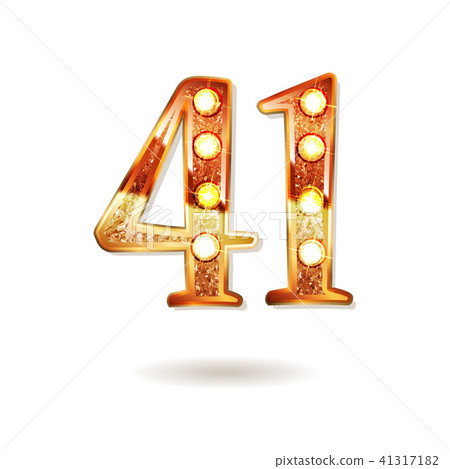 41 years anniversary celebration logotype 41317182