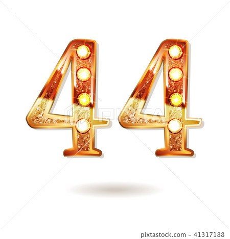 44 anniversary elegance gold logo. 44 anniversary elegance gold logo. 41317188