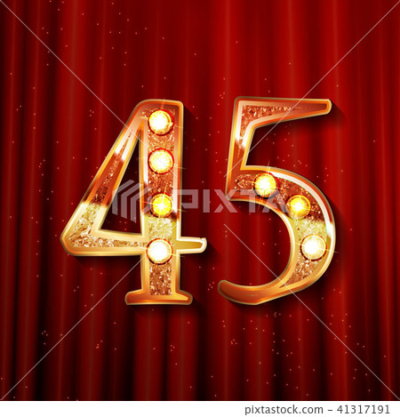 45 years anniversary celebration logotype 41317191