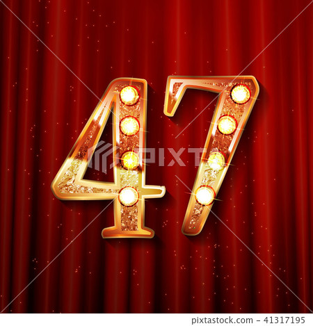 47 years anniversary celebration logotype 41317195
