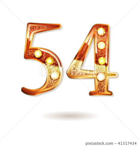 54 years anniversary celebration design 41317434