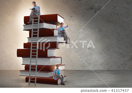 Education concept with books and people 41317437