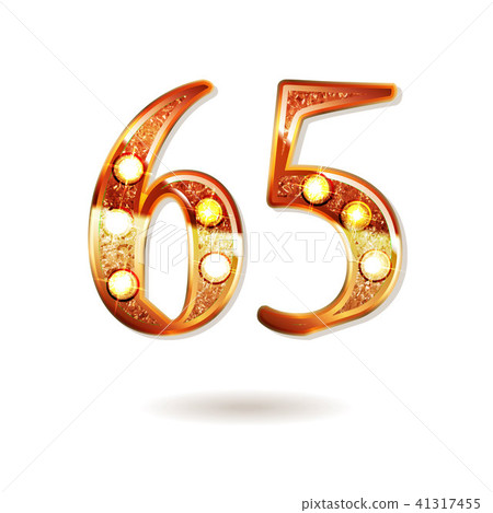 65 years anniversary celebration design 41317455