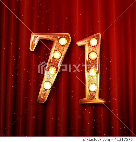 71 years anniversary celebration design 41317576