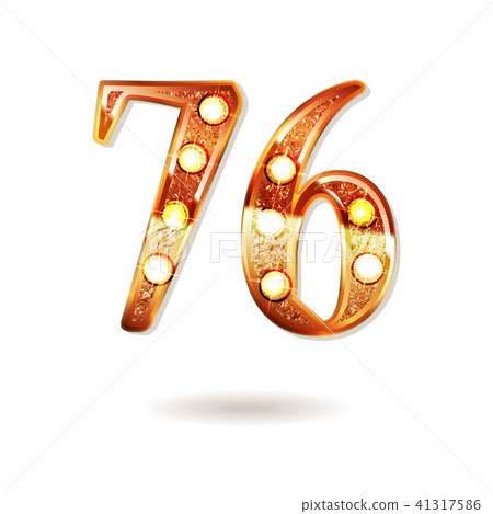 76 years anniversary celebration design 41317586