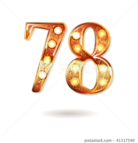 78 years anniversary celebration design 41317590