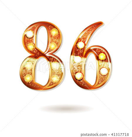 86 years anniversary celebration design 41317718