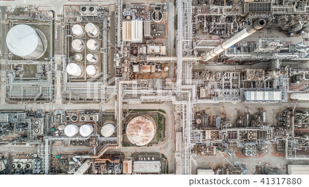Aerial view oil refinery, refinery plant, refinery 41317880