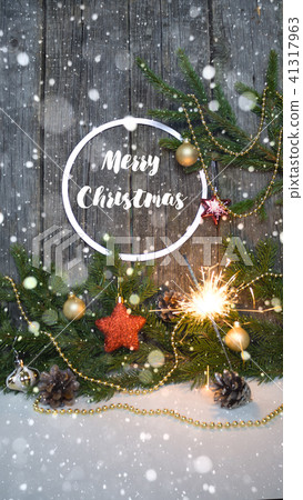 Merry Christmas and Happy New Year. Background 41317963