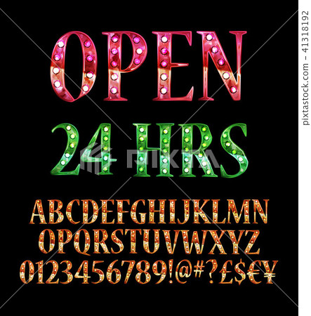 Gold 3D Broadway Alphabet. Gold 3D Broadway Alphabet. 41318192