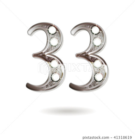 33 years anniversary celebration design 41318619