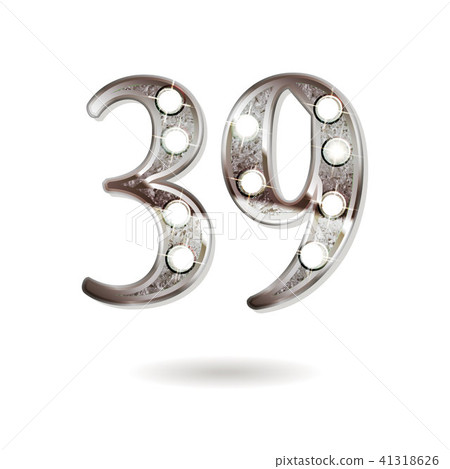 39 years anniversary celebration design 41318626