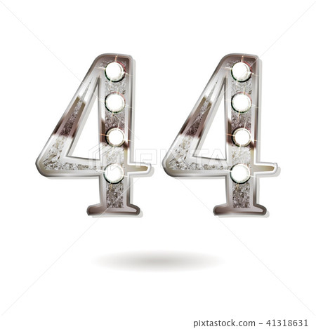 44 years anniversary celebration design 41318631