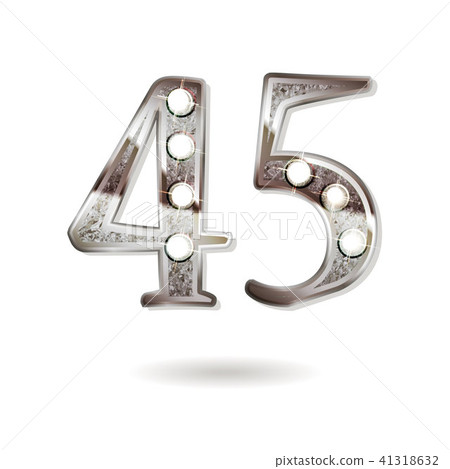 45 years anniversary celebration design 41318632