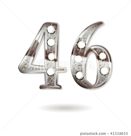 46 years anniversary celebration design 41318633