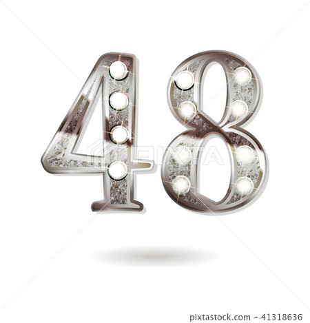 48 years anniversary celebration design 41318636