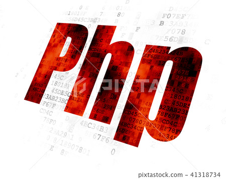 Database concept: Php on Digital background 41318734