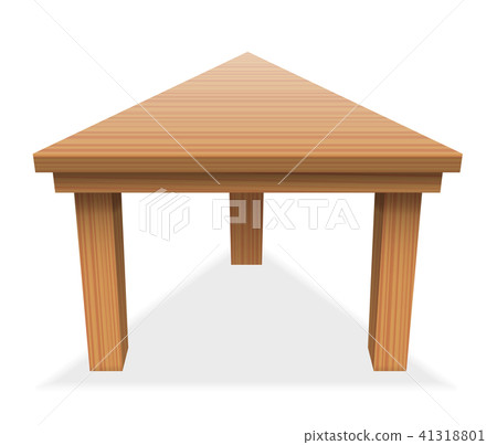 Triangular Table Wooden Tabletop Triangular Table Wooden Tabletop 41318801
