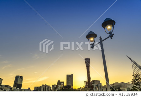 Kobe landscape of sunset Kobe landscape of sunset 41318934
