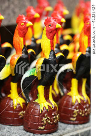 Decorative craft colorful chicken ceramic souvenir Decorative craft colorful chicken ceramic souvenir 41322424