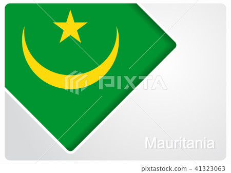 Mauritanian flag design background. Vector illustration. 41323063