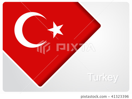Turkish flag design background. Vector illustration. Turkish flag design background. Vector illustration. 41323396