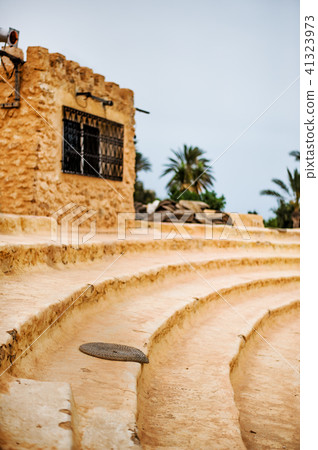 An ancient amphitheater in an Arab town 41323973