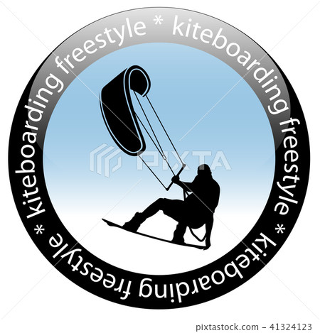 Kiteboarding Freestyle Rider Icon 41324123