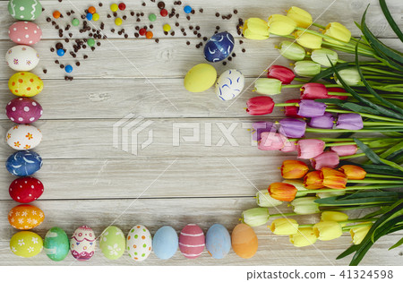 Happy Easter eggs Happy Easter eggs 41324598