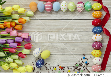 Happy Easter eggs 41324599