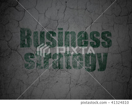 Finance concept: Business Strategy on grunge wall background Finance concept: Business Strategy on grunge wall background 41324810