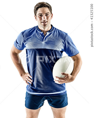 rugby player man isolated  41325100