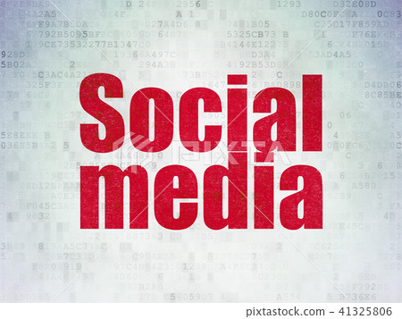 Social network concept: Social Media on Digital Data Paper background Social network concept: Social Media on Digital Data Paper background 41325806