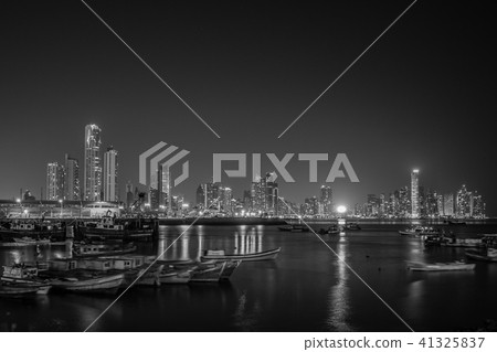 Panama City panorama at night  Cityscape skyline  41325837