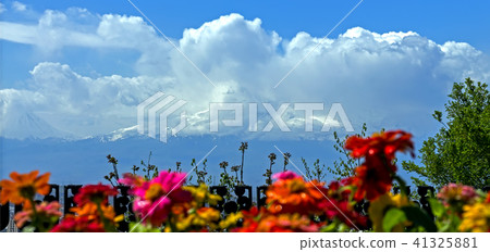 A beautiful view of Mountain Ararat. A beautiful view of Mountain Ararat. 41325881