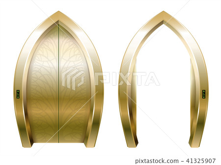Arched doors of the elevator Arched doors of the elevator 41325907