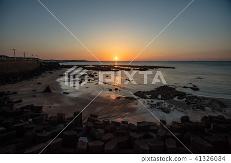 海岸夕陽 海岸夕陽 41326084