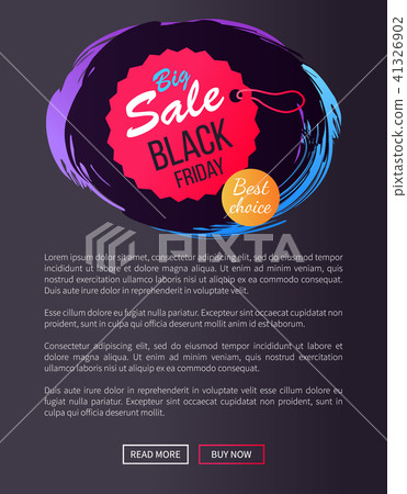 Big Sale Black Friday Round Hanging Tag Stamp Icon 41326902