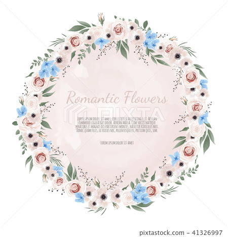 Vector floral design card.  41326997