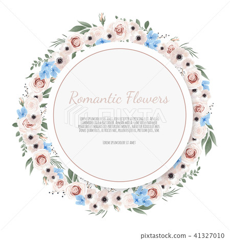 Vector floral design card.  41327010