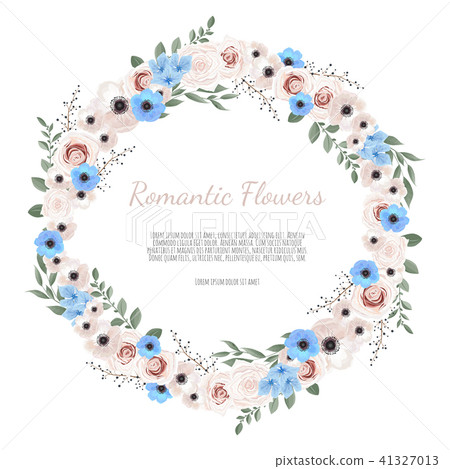 Vector floral design card. Vector floral design card. 41327013