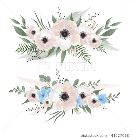 Set of floral elements for your compositions. Set of floral elements for your compositions. 41327018