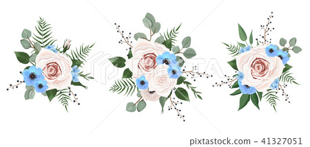 Vector designer elements set collection flowers Vector designer elements set collection flowers 41327051