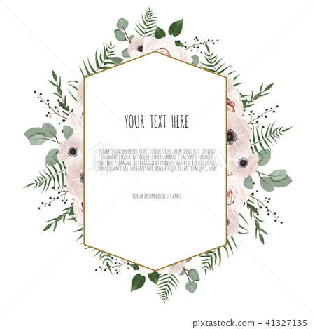 Vector floral design card. - Stock Illustration [41327135] - PIXTA