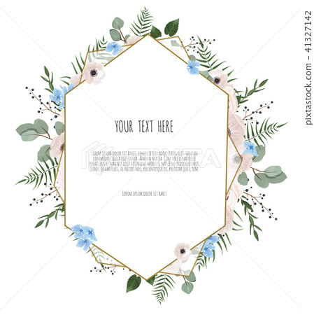 Vector floral design card. Vector floral design card. 41327142