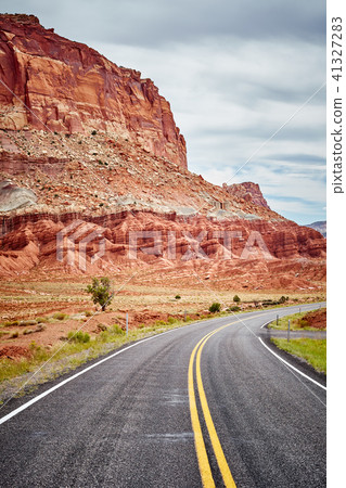 Scenic road in the Capitol Reef National Park, USA Scenic road in the Capitol Reef National Park, USA 41327283