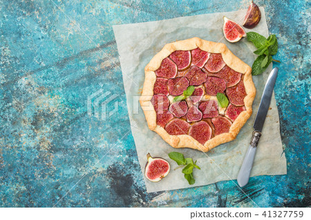Homemade figs galette Homemade figs galette 41327759