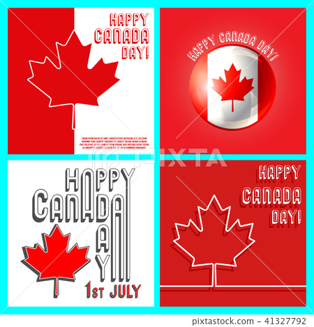 Canada Day template set Canada Day template set 41327792