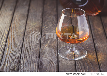 Glasse of brandy or cognac 41328162